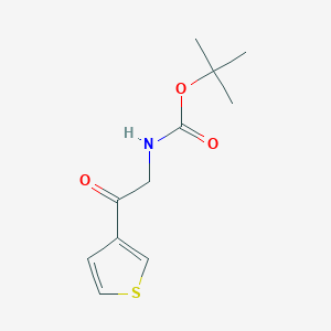 molecular formula C11H15NO3S B8570681 tert-Butyl 2-oxo-2-(thiophen-3-yl)ethylcarbamate 