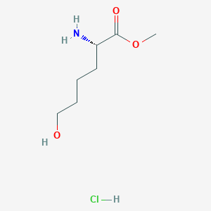 molecular formula C7H16ClNO3 B8570993 methyl (2S)-2-amino-6-hydroxyhexanoate hydrochloride 