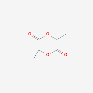 molecular formula C7H10O4 B8571045 3,6,6-Trimethyl-1,4-dioxane-2,5-dione CAS No. 249890-65-1