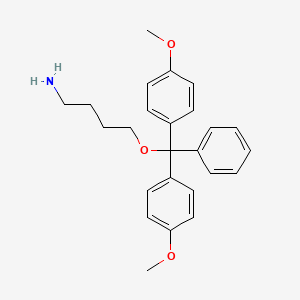 4-[Bis(4-methoxyphenyl)(phenyl)methoxy]butan-1-amine