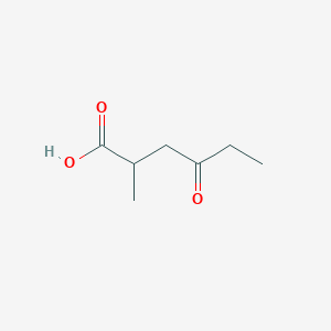 molecular formula C7H12O3 B8571289 2-Methyl-4-oxohexanoic acid 