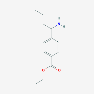 Ethyl(+/-)-4-(1-aminobutyl)benzoate