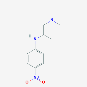 molecular formula C11H17N3O2 B8571328 N1,N1-Dimethyl-N2-(4-nitro-phenyl)-propane-1,2-diamine 