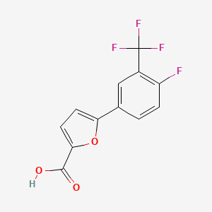 5-[4-Fluoro-3-(trifluoromethyl)phenyl]furan-2-carboxylic acid