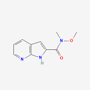 N-Methoxy-N-methyl-1H-pyrrolo[2,3-b]pyridine-2-carboxamide