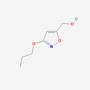 molecular formula C7H11NO3 B8571392 (3-Propoxyisoxazol-5-yl)methanol CAS No. 328257-14-3