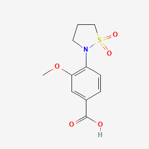 4-(1,1-Dioxo-1lambda6-isothiazolidin-2-yl)-3-methoxybenzoic acid