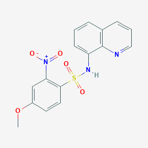 4-Methoxy-2-nitro-N-quinolin-8-yl-benzenesulfonamide