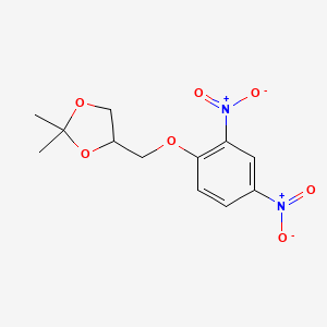 1,3-Dioxolane, 4-[(2,4-dinitrophenoxy)methyl]-2,2-dimethyl-
