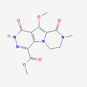 Methyl 8-methoxy-11-methyl-6,10-dioxo-1,4,5,11-tetrazatricyclo[7.4.0.02,7]trideca-2(7),3,8-triene-3-carboxylate