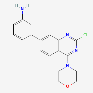 3-(2-Chloro-4-morpholinoquinazolin-7-yl)aniline