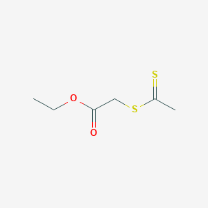 Acetic acid, [(1-thioxoethyl)thio]-, ethyl ester
