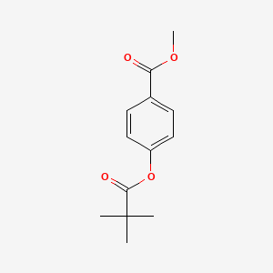 molecular formula C13H16O4 B8571548 Methyl 4-(2,2-dimethylpropanoyloxy)benzoate 
