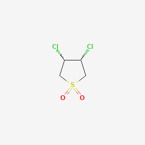 molecular formula C4H6Cl2O2S B8571556 (3R,4S)-3,4-dichlorothiolane 1,1-dioxide CAS No. 3737-42-6