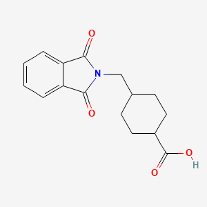 molecular formula C16H17NO4 B8571583 n-(trans-4-Carboxycyclohexylmethyl)phthalimide 