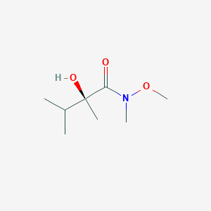 (2S)-(+)-N-methoxy-N-methyl-2,3-dimethyl-2-hydroxybutyramide