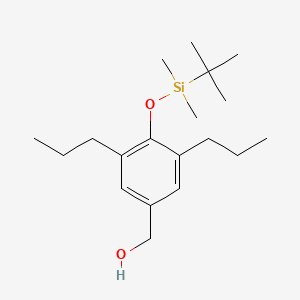 (4-{[tert-Butyl(dimethyl)silyl]oxy}-3,5-dipropylphenyl)methanol