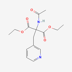 Diethyl acetamido[(pyridin-3-yl)methyl]propanedioate