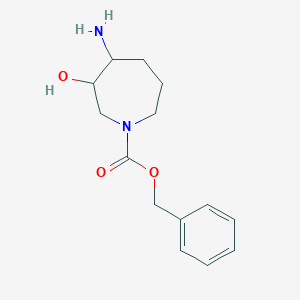 Benzyl 4-amino-3-hydroxyazepane-1-carboxylate