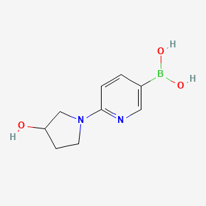 (6-(3-Hydroxypyrrolidin-1-yl)pyridin-3-yl)boronic acid
