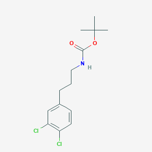 molecular formula C14H19Cl2NO2 B8571702 tert-butyl N-[3-(3,4-dichlorophenyl)propyl]carbamate 