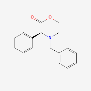 molecular formula C17H17NO2 B8571812 (3S)-4-Benzyl-3-phenylmorpholin-2-one CAS No. 159706-35-1