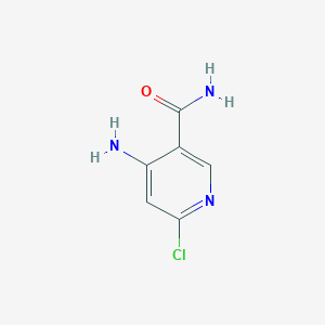 molecular formula C6H6ClN3O B8571857 4-Amino-6-chloronicotinamide 