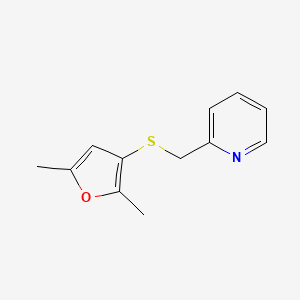 2-{[(2,5-Dimethylfuran-3-yl)sulfanyl]methyl}pyridine