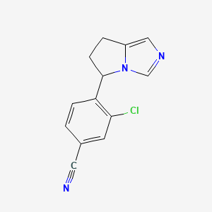 3-chloro-4-(6,7-dihydro-5H-pyrrolo[1,2-c]imidazol-5-yl)benzonitrile