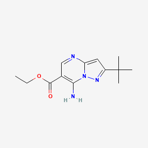 Ethyl 7-amino-2-tert-butylpyrazolo[1,5-a]pyrimidine-6-carboxylate