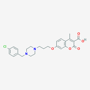 molecular formula C25H27ClN2O5 B008572 3-Carboxylic acid-picumast CAS No. 102392-27-8