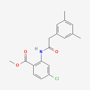 4-Chloro-2-[2-(3,5-dimethylphenyl)-acetylamino]-benzoic acid methyl ester