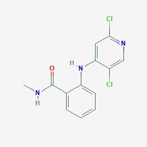 molecular formula C13H11Cl2N3O B8572042 2-[(2,5-Dichloro-4-pyridinyl)amino]-N-methylbenzamide 