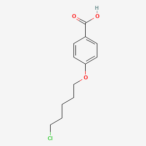 molecular formula C12H15ClO3 B8572054 4-((5-Chloropentyl)oxy)benzoic acid 