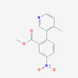 Methyl 2-(4-methylpyridin-3-yl)-5-nitrobenzoate