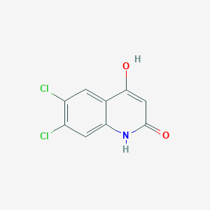 molecular formula C9H5Cl2NO2 B8572074 6,7-Dichloro-2,4-dihydroxyquinoline 