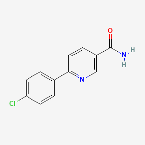 molecular formula C12H9ClN2O B8572092 6-(4-Chlorophenyl)pyridine-3-carboxamide CAS No. 84596-43-0