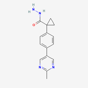 1-[4-(2-Methylpyrimidin-5-yl)phenyl]cyclopropanecarbohydrazide