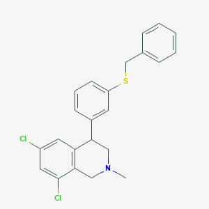 4-(3-(Benzylthio)phenyl)-6,8-dichloro-2-methyl-1,2,3,4-tetrahydroisoquinoline