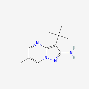 3-Tert-butyl-6-methylpyrazolo[1,5-a]pyrimidin-2-amine