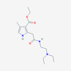 2-[(2-diethylamino-ethylcarbamoyl)-methyl]-4-methyl-1H-pyrrole-3-carboxylic acid ethyl ester