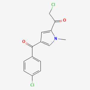2-Chloro-1-[4-(4-chlorobenzoyl)-1-methyl-1H-pyrrol-2-yl]-ethanone