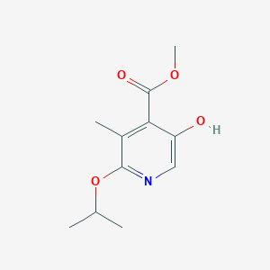Methyl 5-hydroxy-3-methyl-2-(propan-2-yloxy)pyridine-4-carboxylate