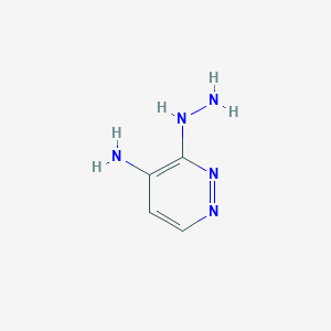 molecular formula C4H7N5 B8572331 4-Amino-3-hydrazino pyridazine 
