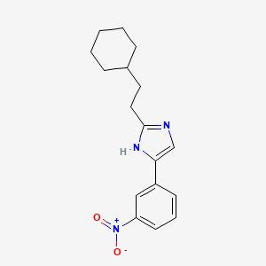 2-(2-cyclohexylethyl)-5-(3-nitrophenyl)-1H-imidazole