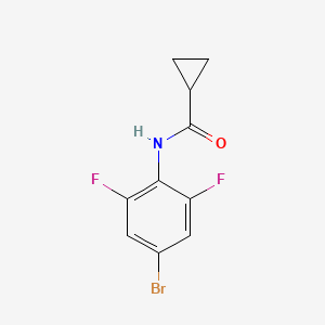 molecular formula C10H8BrF2NO B8572410 N-(4-bromo-2,6-difluorophenyl)cyclopropanecarboxamide 