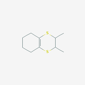 B8572437 2,3-Dimethyl-2,3,5,6,7,8-hexahydro-1,4-benzodithiine CAS No. 55789-68-9