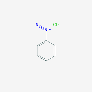 molecular formula C6H5ClN2 B085726 Benzenediazonium chloride CAS No. 100-34-5