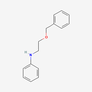 molecular formula C15H17NO B8572664 N-Phenyl-2-benzyloxyethylamine 