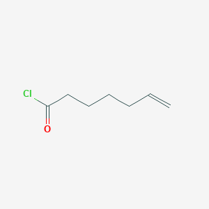 molecular formula C7H11ClO B8572683 6-Heptenoyl chloride CAS No. 21430-12-6